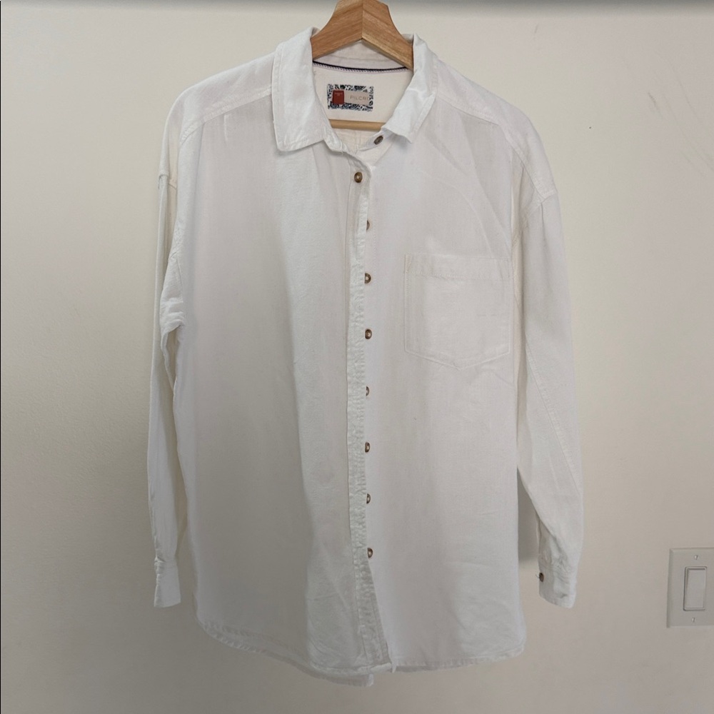 Pilcro White Button-Down Shirt